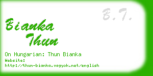 bianka thun business card